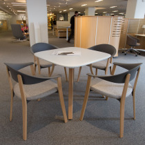 Teknion Zones Workshop Table and Arm Chairs