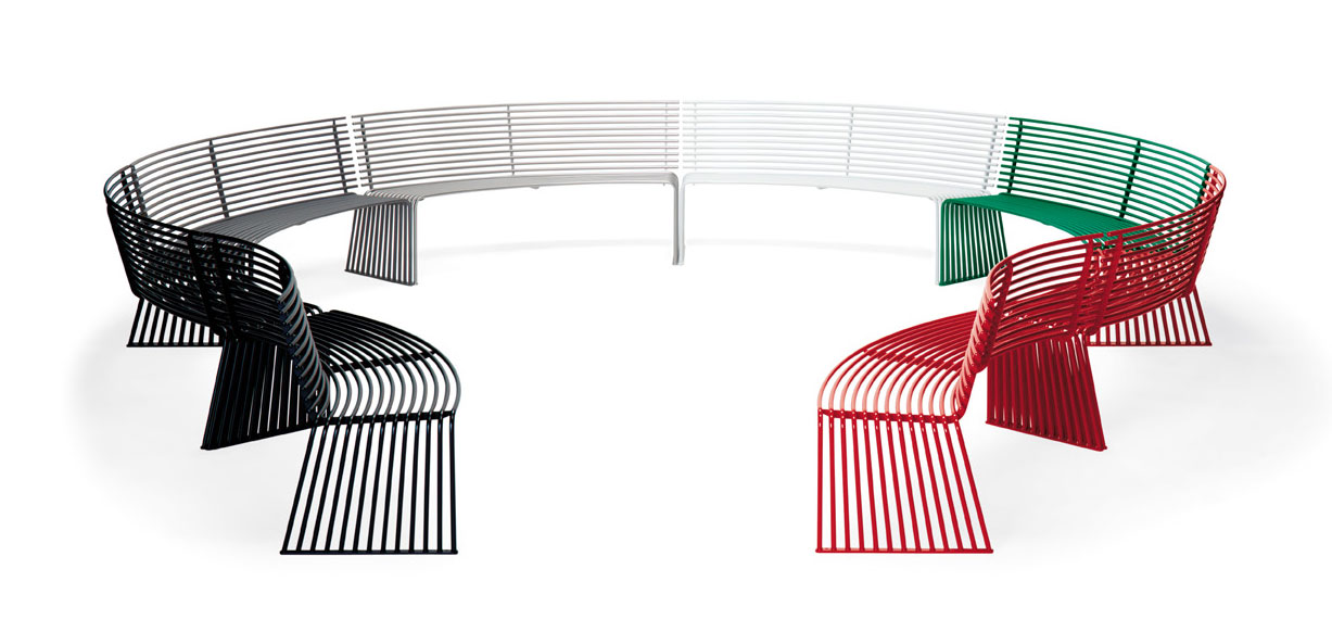 iSpace-Environments-Outdoor-Seating-Sierra-Benches-Colorful