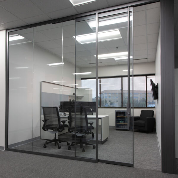 private office with guest seating and lounge seating