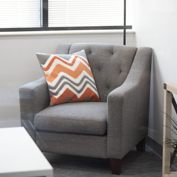 lounge chair with pillow