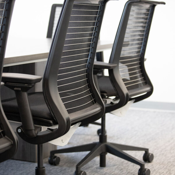 close up of 2 task chairs