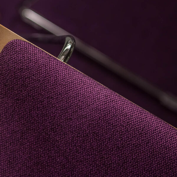 purple fabric on chair