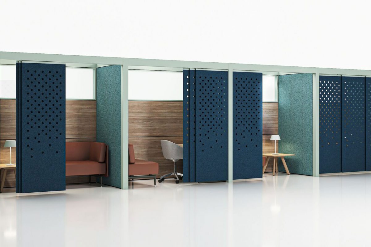 Teknion Within spaces with acoustic panels