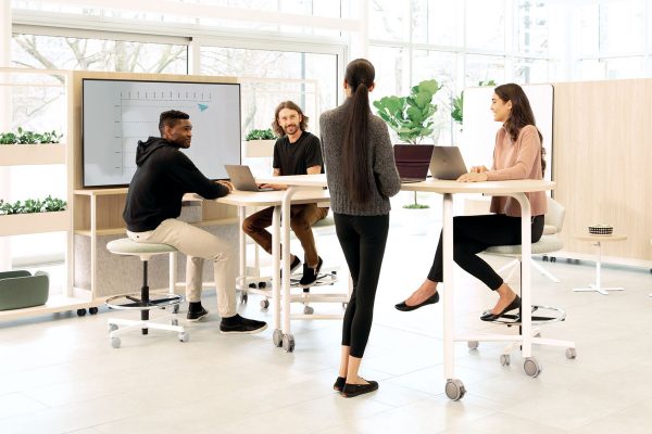 iSpace-Environments-Hybrid-Meeting-Furniture-Teknion-Kiosk-with-Modular-Portable-Furniture